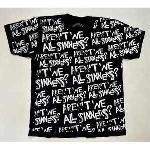 KNYEW Keeping New York Everywhere All Sinners Graphic T-shirt Men Large Black